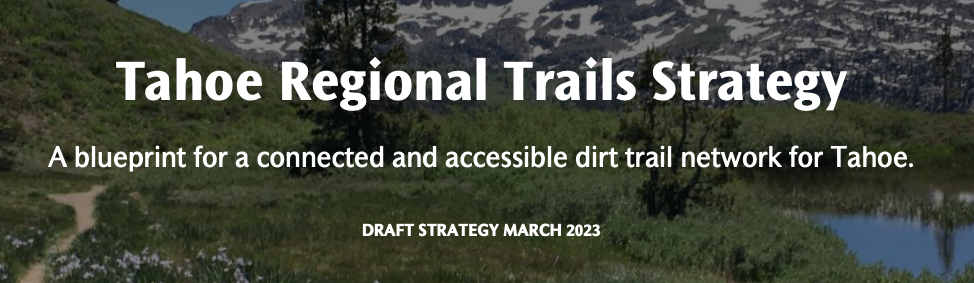 Tahoe Regional TraIls Strategy page image